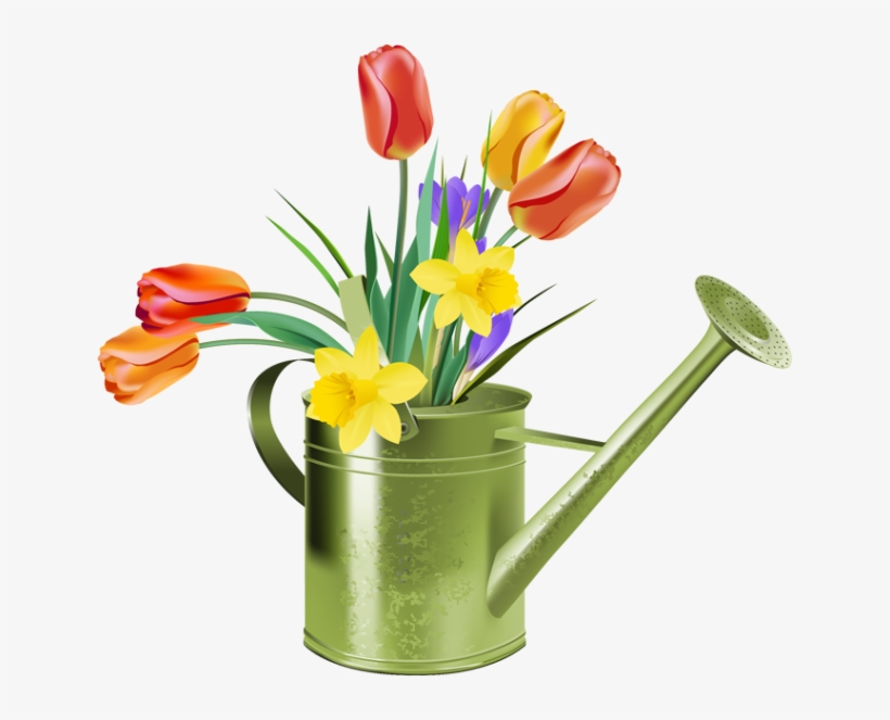 Spring - Daffodils And Tulips Free, transparent png download