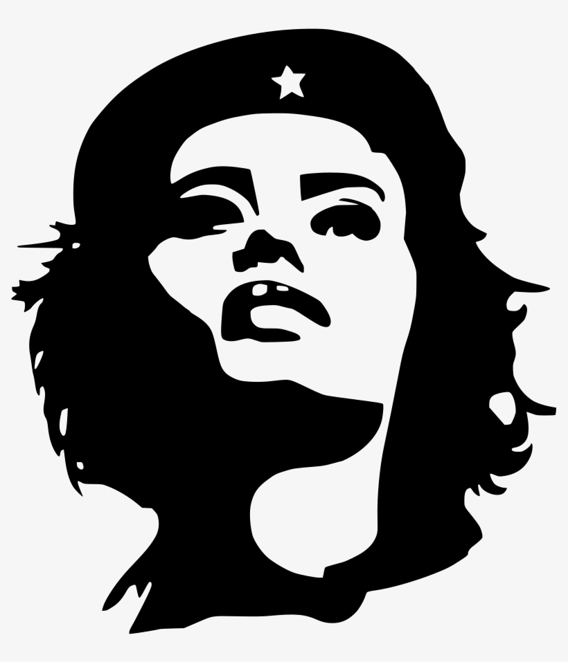 Revolutionary Stencil Download Art - Revolutionary Woman Shower Curtain, transparent png download