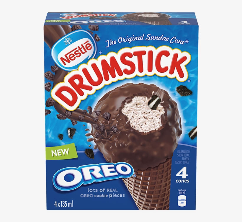 Alt Text Placeholder - Oreo Drumstick Ice Cream, transparent png download
