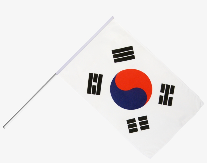 South Korea Hand Waving Flag - South Korean Flag Png, transparent png download
