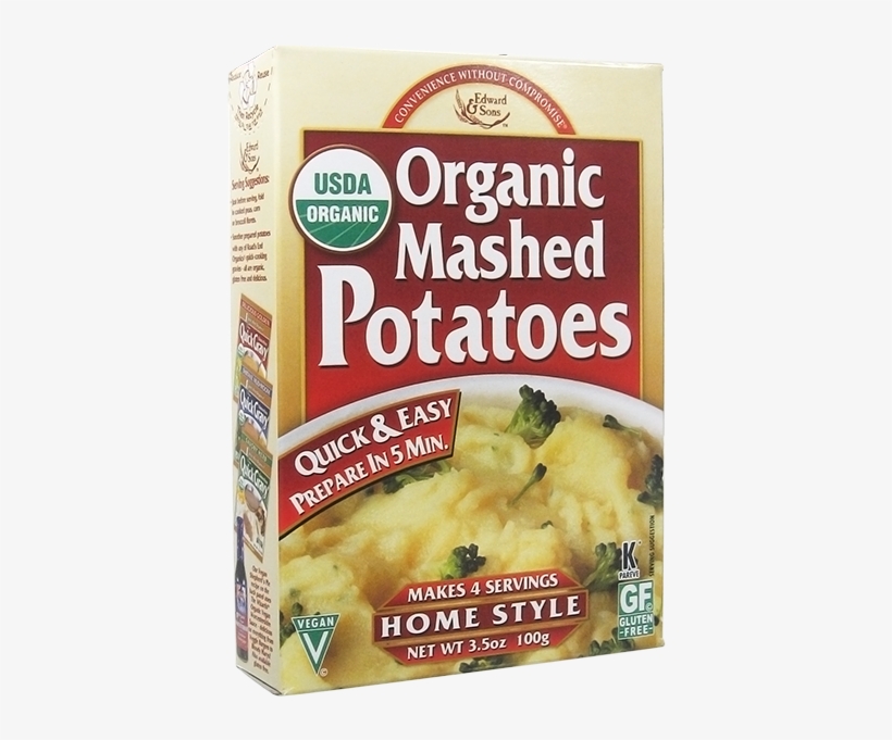 Edward And Sons Organic Mashed Potatoes Homestyle 1 - Edward & Sons Organic Home Style Mashed Potatoes, transparent png download