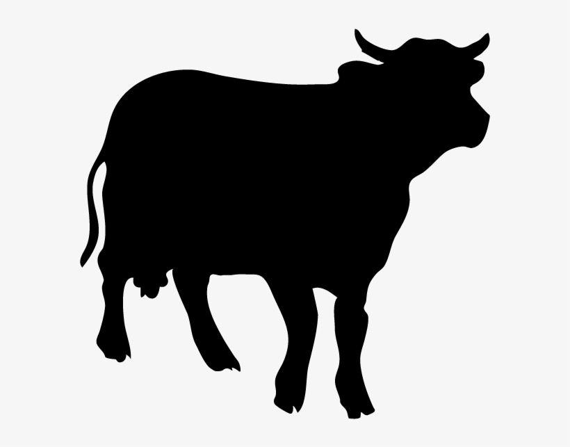 Sticker Vache Silhouette Silhouette Images, Wood, Art - Cow Silhouette Png, transparent png download