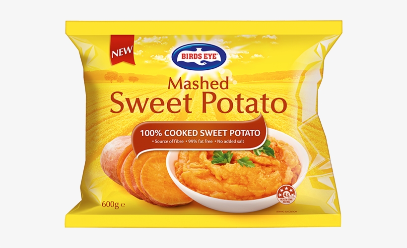 Mashed Sweet Potato 600g - Birds Eye Sweet Potato Mash, transparent png download