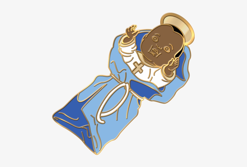 Black Baby Jesus Pin - Illustration, transparent png download