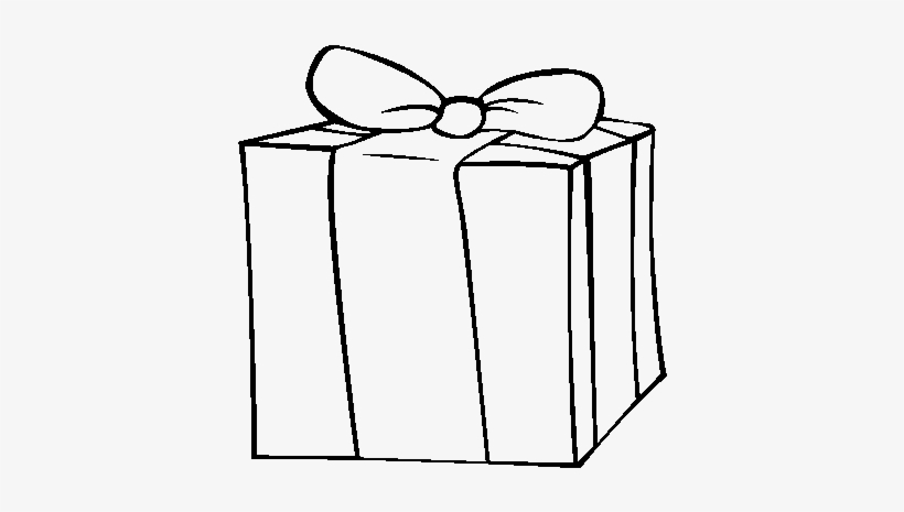 Gift Png Black And White, transparent png download