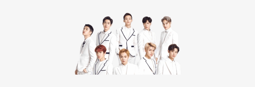 Exo Full Group Photo - Exo, transparent png download