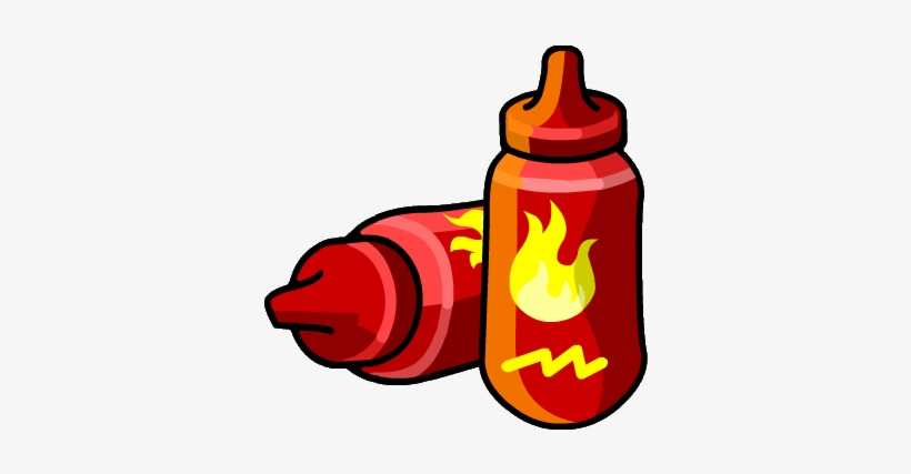 Black Puffle's Hot Sauce Art - Club Penguin Hot Sauce, transparent png download