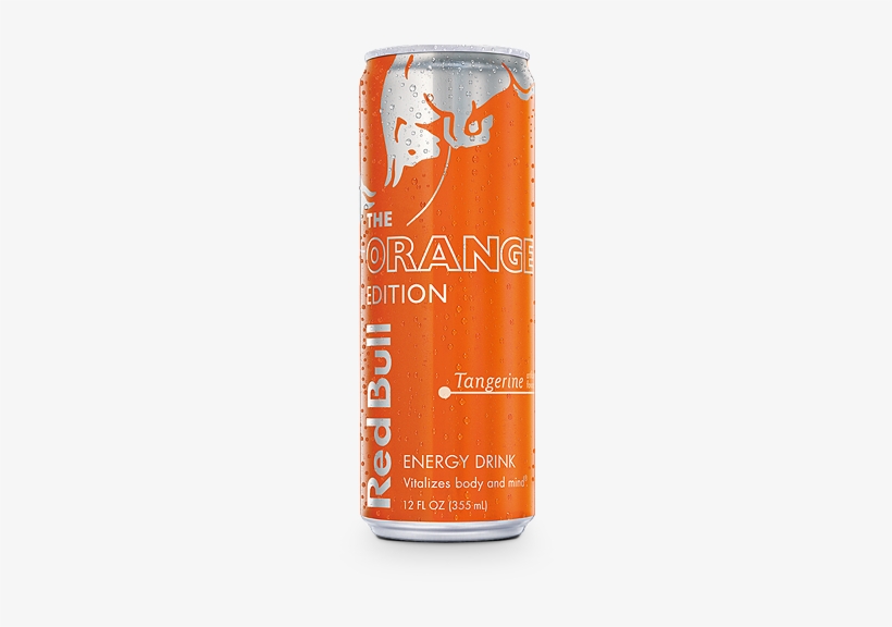 Red Bull Orange Edition Can Us Closed - Redbull Orange, transparent png download