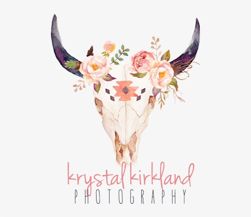 Hawaii Wedding, Family, Engagement, Maternity, Newborn - Bull Skull With Flower Crown, transparent png download