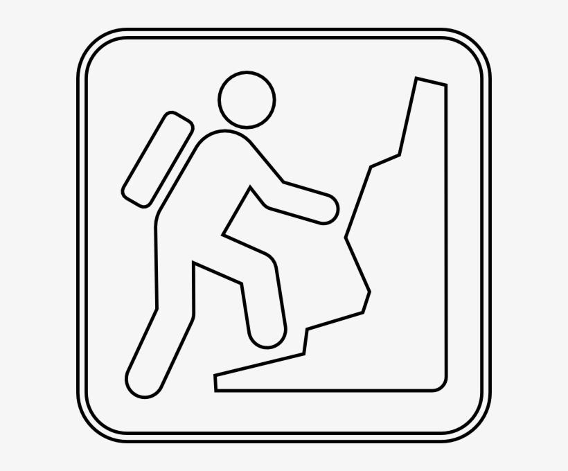 Mountain At Getdrawings Com Graphic Stock - Mountain Climber Clip Art, transparent png download