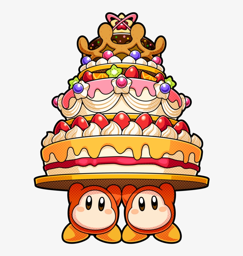 Waddle Dees & Cake - Kirby Royal Battle, transparent png download