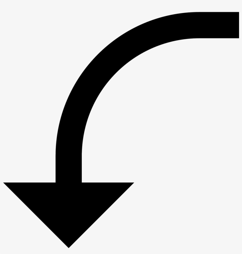 This Icon Looks Like A Large Arrow, Pointing Downward - Icon, transparent png download