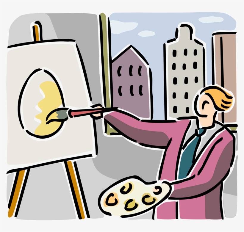 Vector Illustration Of Wall Street Investor Artist, transparent png download