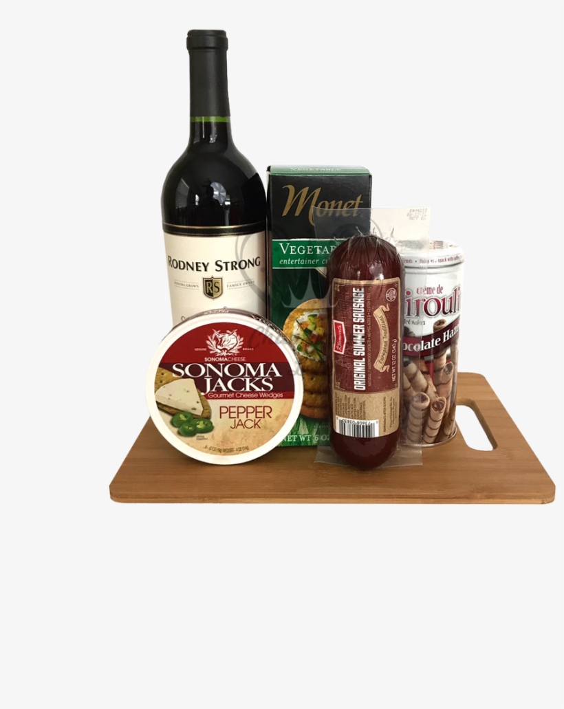 Wine And Cheese Board Gift Set - Sonoma Jacks Cheese Wedges, Gourmet, Pepper Jack -, transparent png download