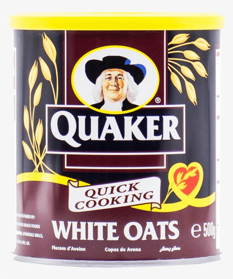 Quaker Cereal White Oats 500 Gm - Quaker White Oats, transparent png download