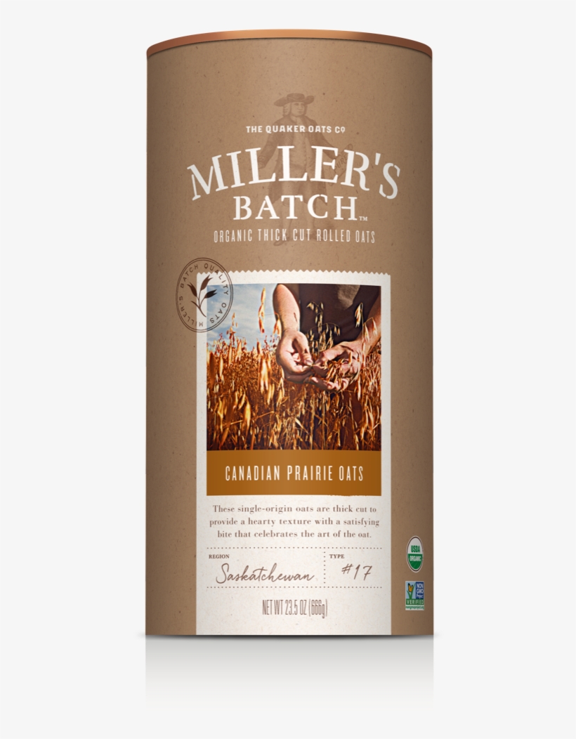 Word "pure" Written Across It Dressed In A Quaker Garb - Quaker Millers Batch, transparent png download