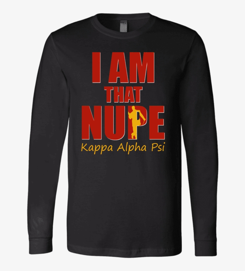 Kappa Alpha Psi Tagline Canvas Long Sleeve Shirt - T-shirt, transparent png download