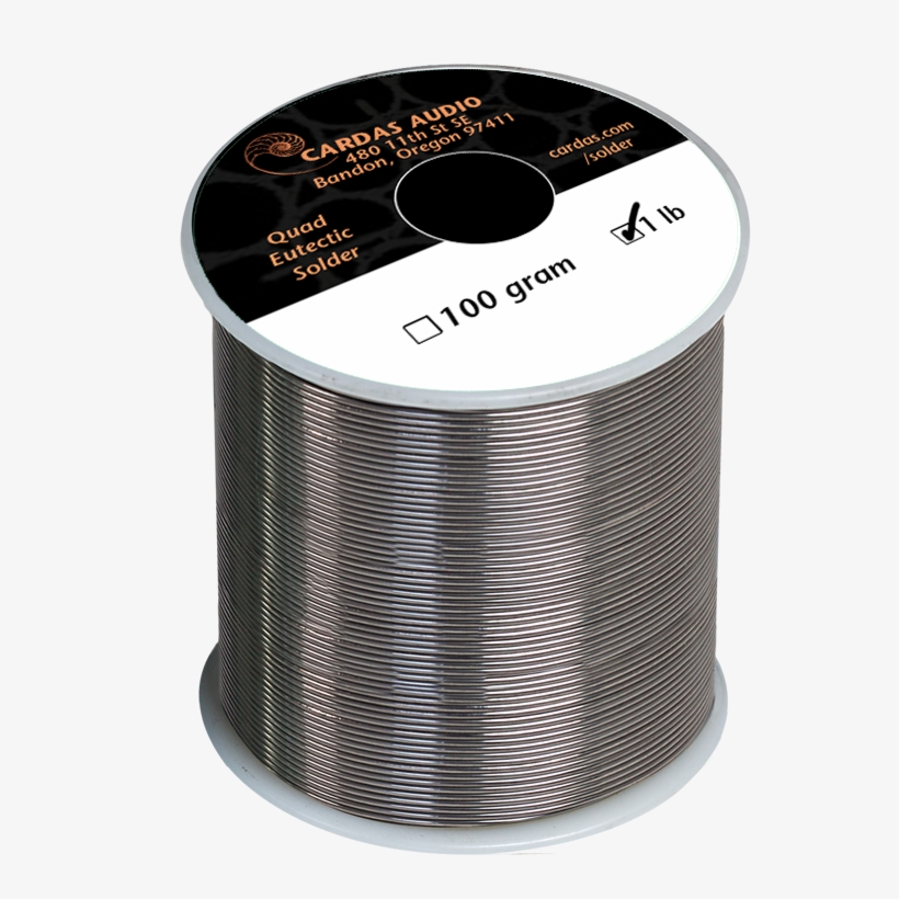 Cardas Quad Eutectic Silver Solder With Rosin Flux - Cardas Solder Quad Eutectic Roll, transparent png download
