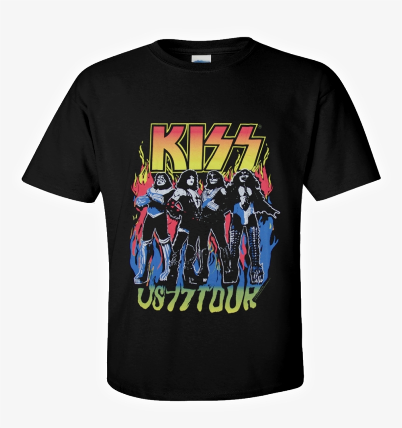 Kiss Official T-shirt Us 77 Tour - Iron Maiden From Fear To Eternity Tshirt, transparent png download