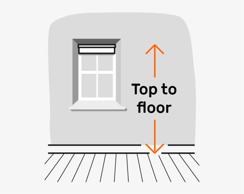 Height = Top Of Blind Inside Recess To Floor - Architecture, transparent png download