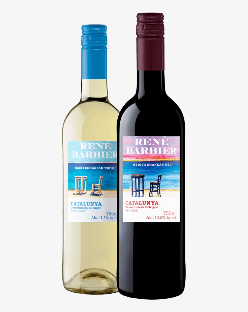 Bottles Of Wine - Rene Barbier - Mediterranean White Nv, transparent png download