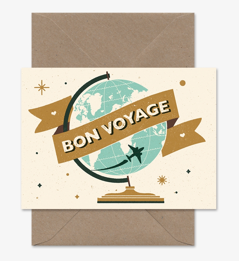 Greeting Card Bon Voyage, transparent png download