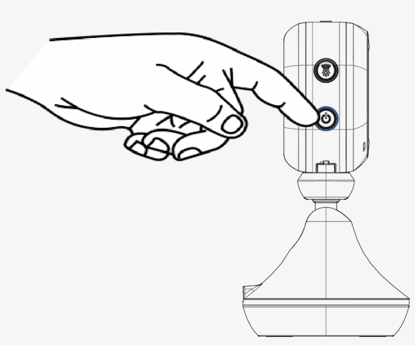 The Camera Will Turn On Automatically When Power Is - Hand, transparent png download