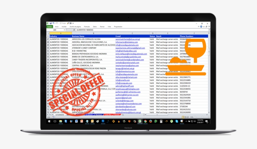Base De Datos Directorio Industria De Alimentos Y Bebidas - Database, transparent png download