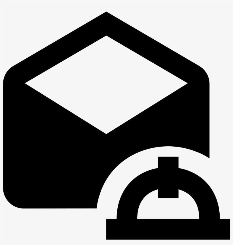 Construction Mail Open Icon - Icon Message Material Design, transparent png download