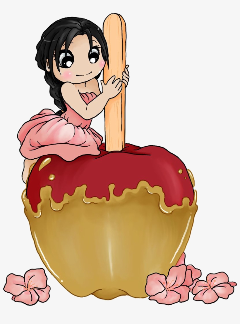 Candies Drawing Apple Svg Black And White - Drawing Cartoon Candy Apple, transparent png download