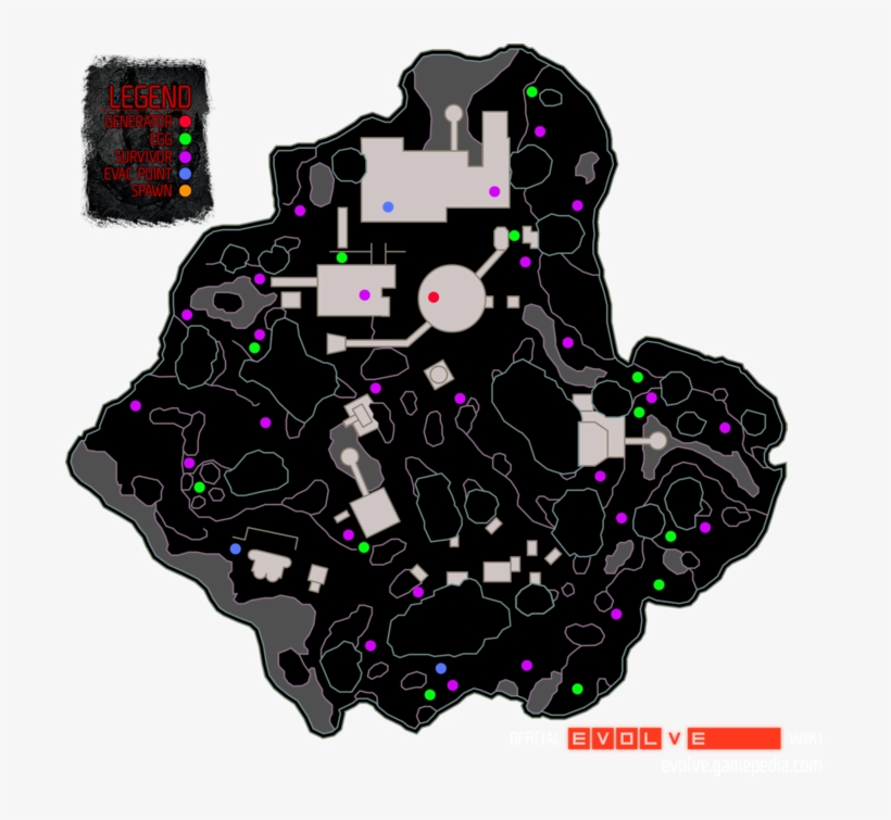 Orbital Drill Map Gamepedia - Evolve, transparent png download