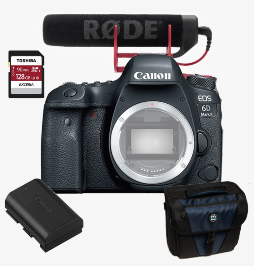 Eos 6d Mark Ii Body Black Friday Bundle Special *extended - Canon Eos 6d Mark Ii - Digital Camera - Slr, transparent png download