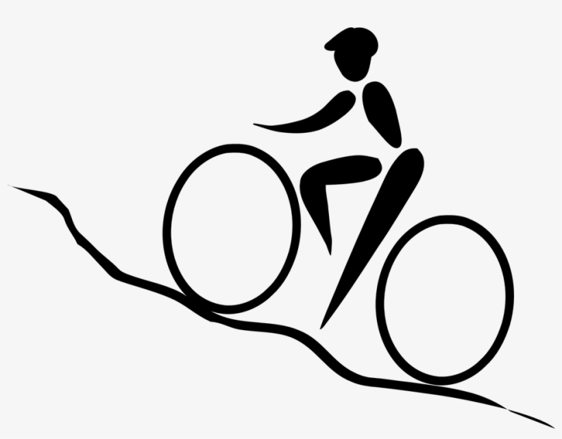 Bikes & People Silhouettes - Cycling, transparent png download