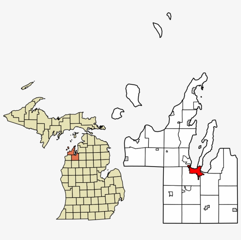Grand Traverse County And Leelanau County Michigan - Traverse City Location, transparent png download