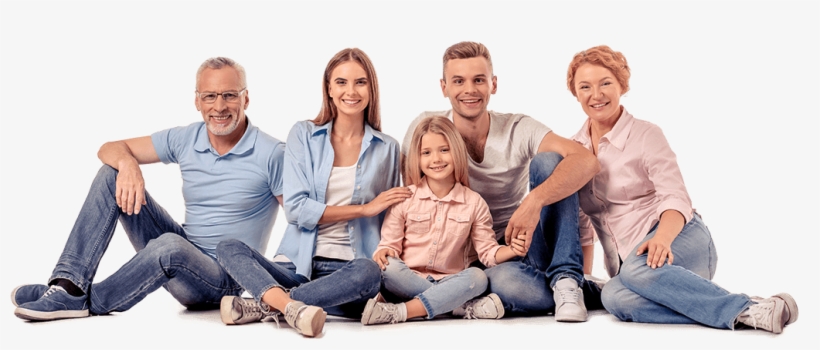 Families Smile Three Generations Of Family Smiling - 5 Family Members, transparent png download