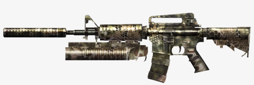 M4a1-s Dmz Camo Grenade - Rifle, transparent png download