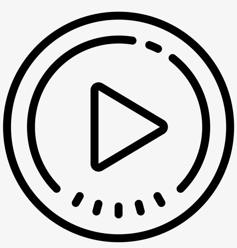 Circled Play Icon - 3 Number Png Icon, transparent png download