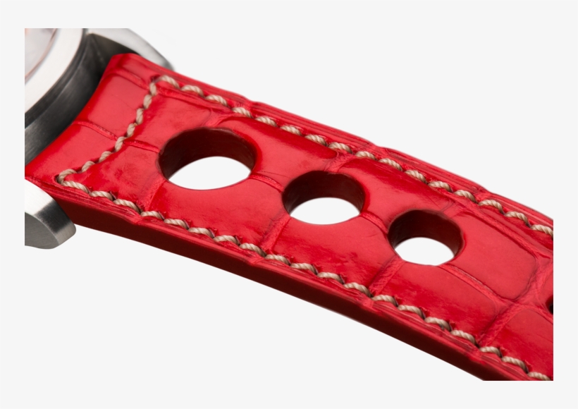 Sporty Red Alligator Natural - Strap, transparent png download