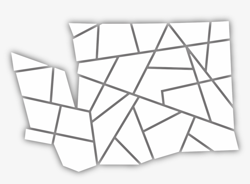 Clip Art Black And White Stock Washington Diecut Sticker - Line Art, transparent png download