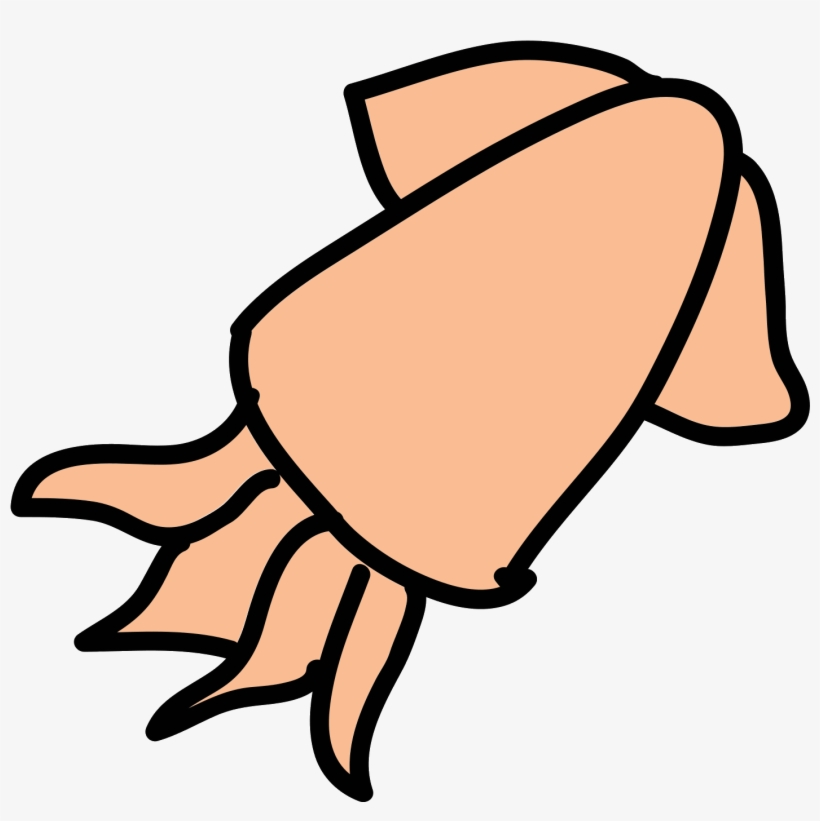 Squid Icon - Con Mực Hoạt Hình, transparent png download