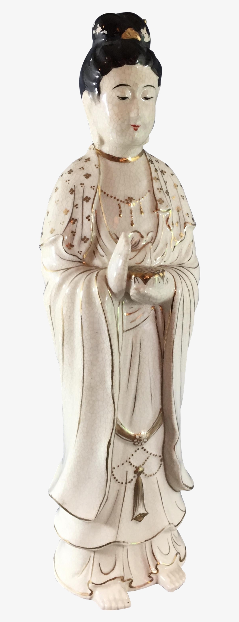Japanese Porcelain Bosatsu Or Bodhisattva Figurine - Figurine, transparent png download