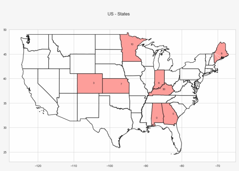 That's All Folks - Maps United States Blank, transparent png download