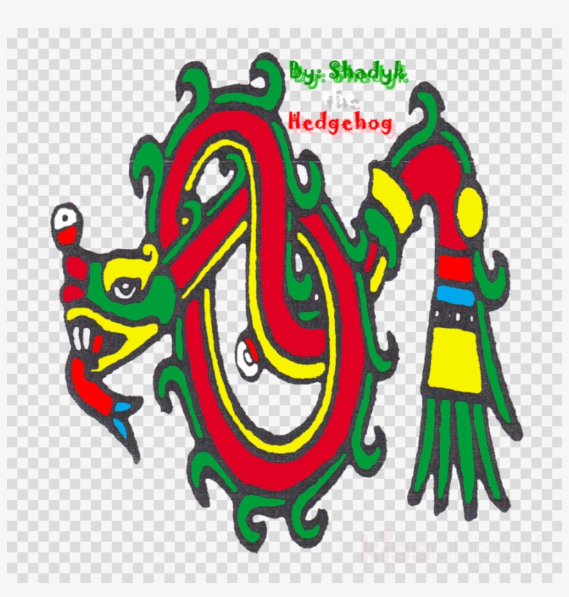 Azteca Quetzalcoatl Glifo Clipart Aztec Empire Quetzalcoatl - Azteca Quetzalcoatl Glifo, transparent png download