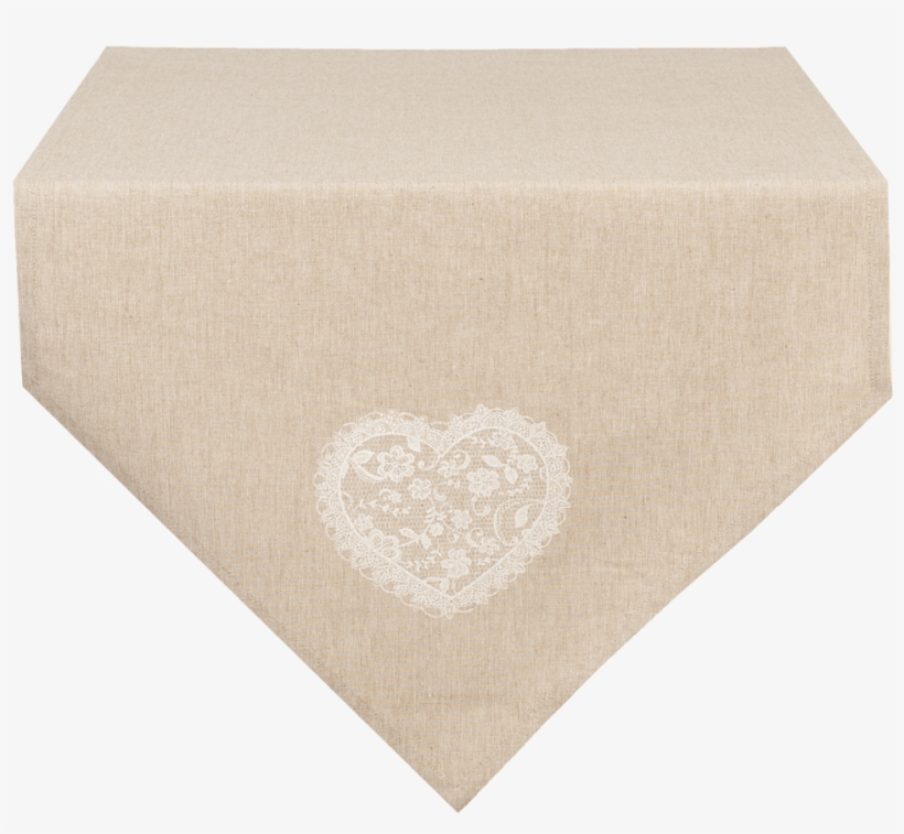 Runner Lace Heart, 50 X 160 Cm - Tablecloth, transparent png download