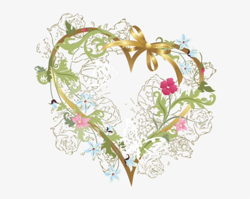 Tubes Coeurs - Цветы, transparent png download