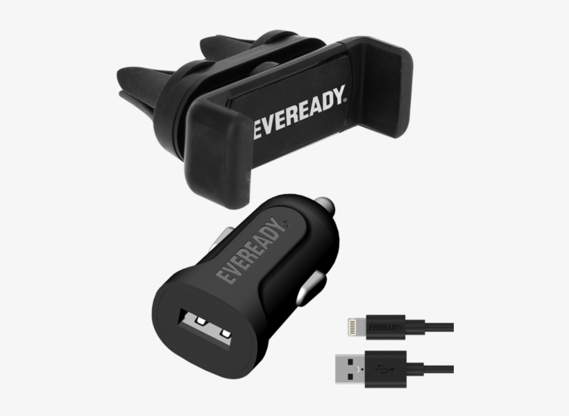 Eveready Car Kit With Suction Holder With Lightning - Cable, transparent png download
