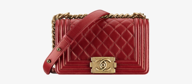 Chanel Small Red Boy Flap Bag - Handbag, transparent png download