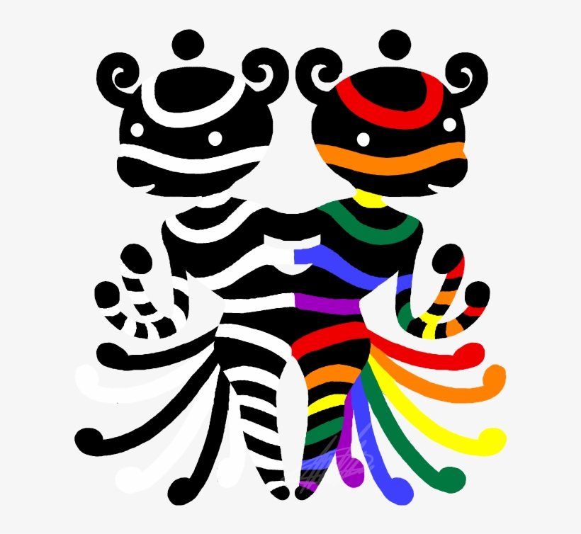 Straight And Gay Flags Monster, transparent png download