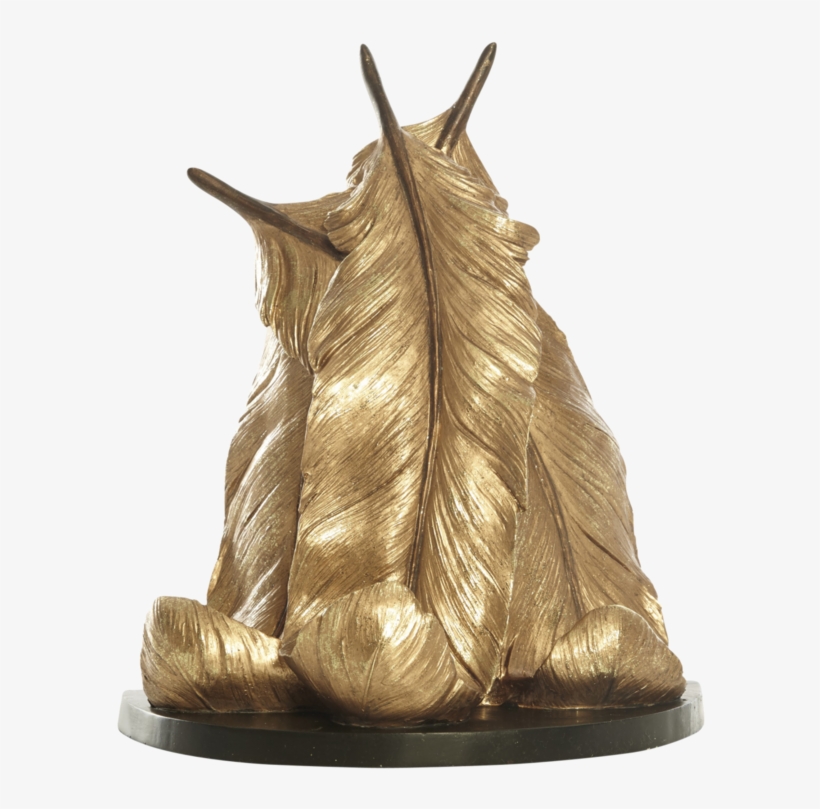 Devondale Gold Feather Wall Sconce - Bronze Sculpture, transparent png download