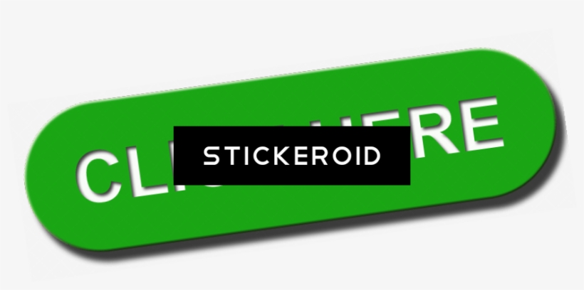 Click Here Green Button - Web Service, transparent png download
